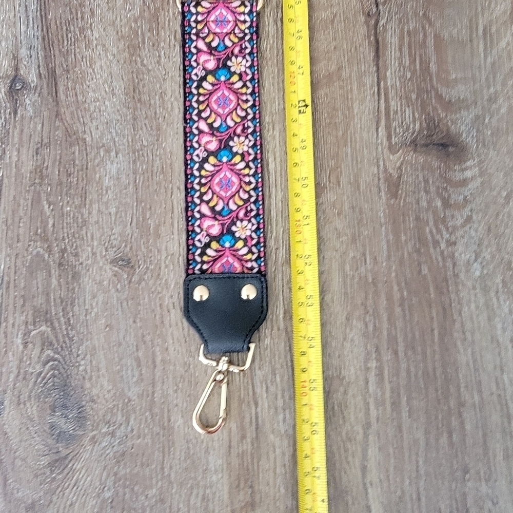 Adjustable Crossbody Strap Pink Floral NWOT #2180 - Picture 8 of 12